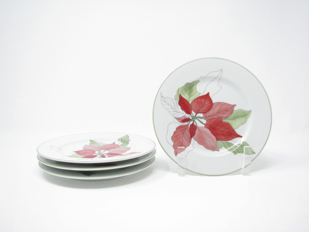 Vintage Block Poinsettia Dinnerware Set Designed by Mary Lou