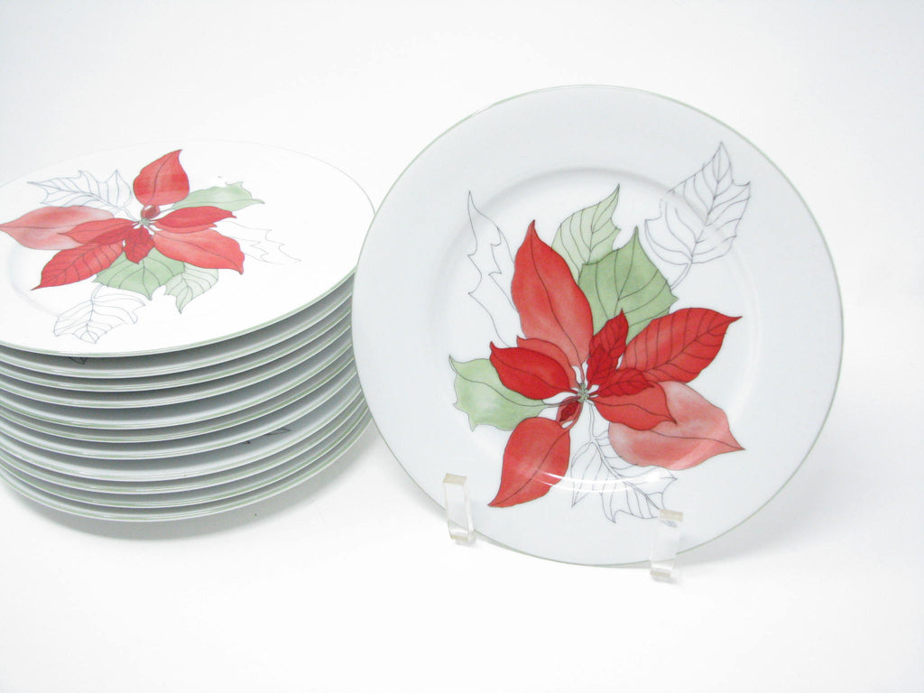 Vintage Block Poinsettia Salad by - Designed Plates Mary Goertzen – edgebrookhouse Lou