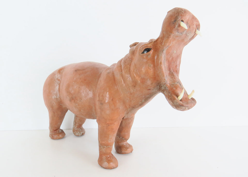 Vintage Leather Wrapped Animal Collection with Hippo, Elephant, Camel –  edgebrookhouse