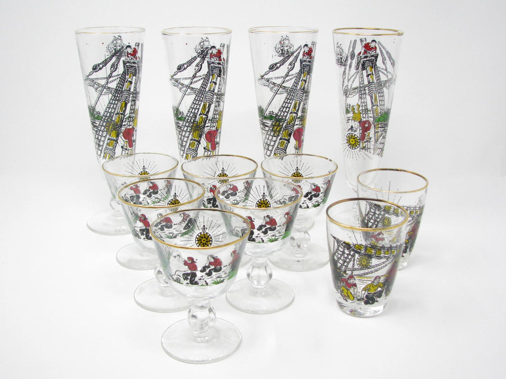 Libbey International Beer Glasses, Set of 12
