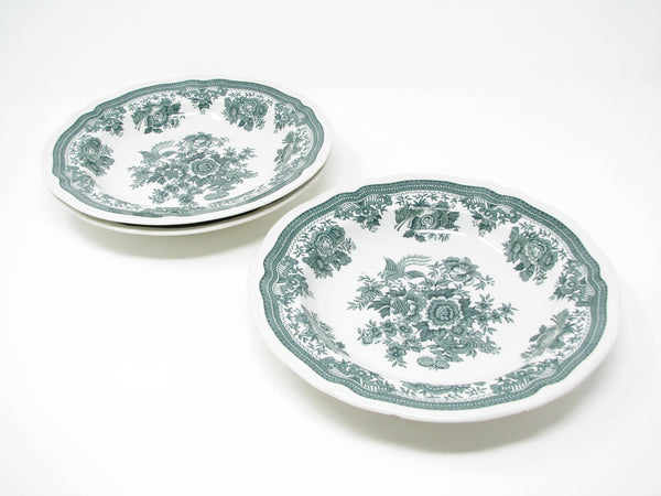 edgebrookhouse - Vintage Villeroy & Boch Fasan Green Earthenware Bowls with Pheasant Floral Design - 3 Pieces