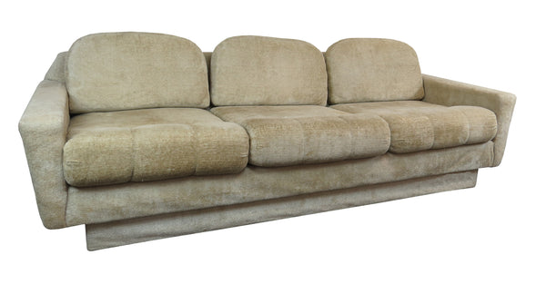 edgebrookhouse - Vintage 1960s Italian Floating Sofa With Clipped Corners and Wide Platform Arms