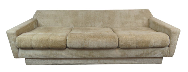 edgebrookhouse - Vintage 1960s Italian Floating Sofa With Clipped Corners and Wide Platform Arms