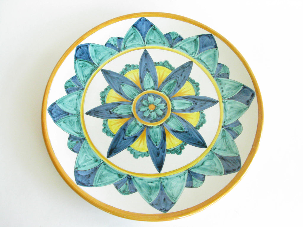 Ceramic Pottery Platter Made in Naples, Italy Signed Ottigaci Ceza Cui –  edgebrookhouse